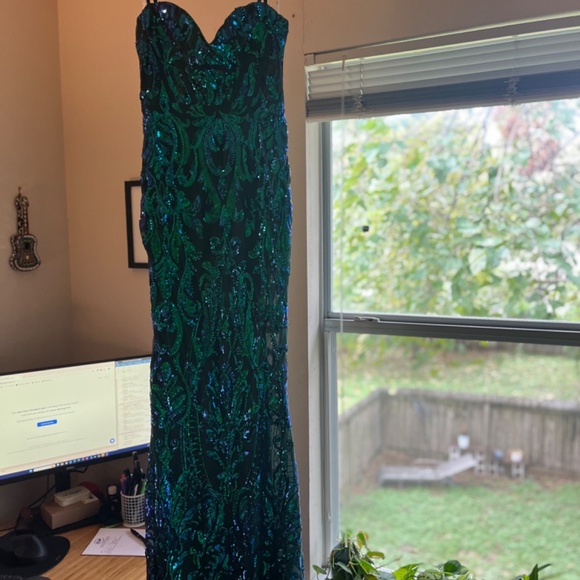 Lulus Mermaid Green Sequin Maxi Dress - Picture 3 of 5